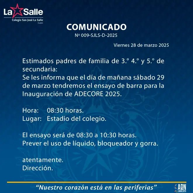 COMUNICADO 009