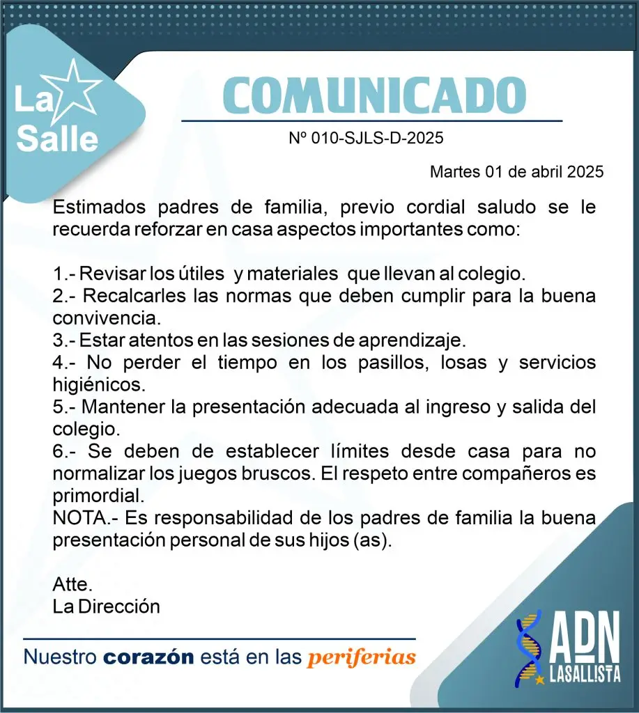 COMUNICADO 10