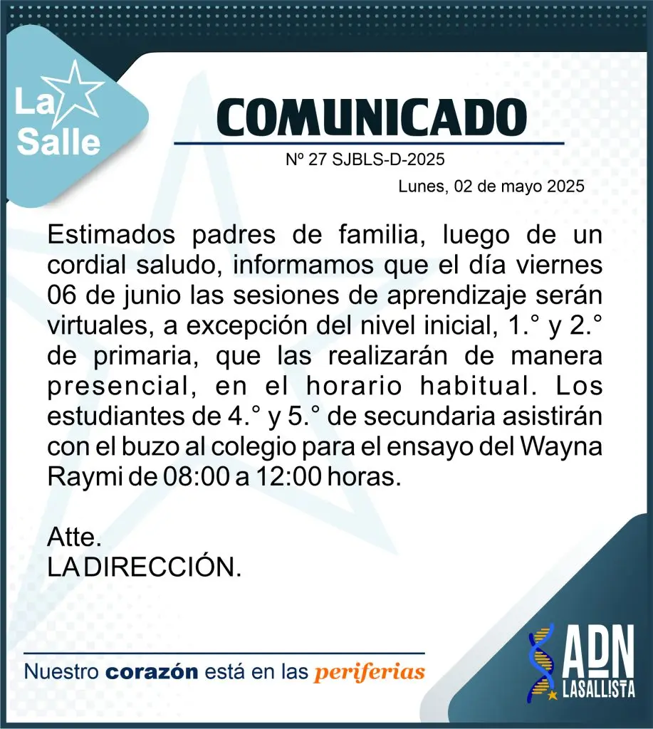 27 COMUNICADO