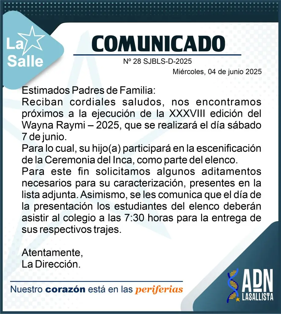 28 COMUNICADO