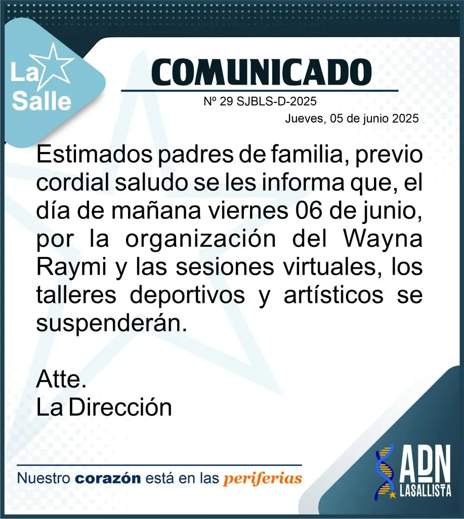 29 COMUNICADO