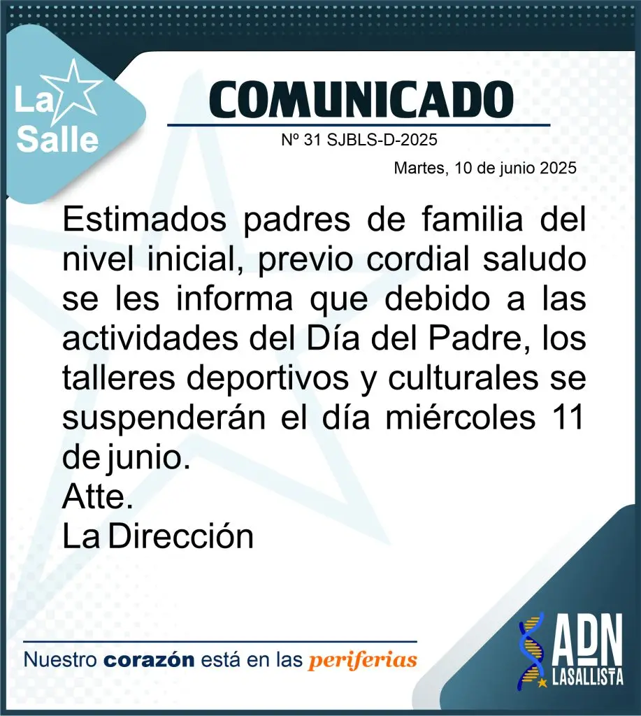 31 COMUNICADO