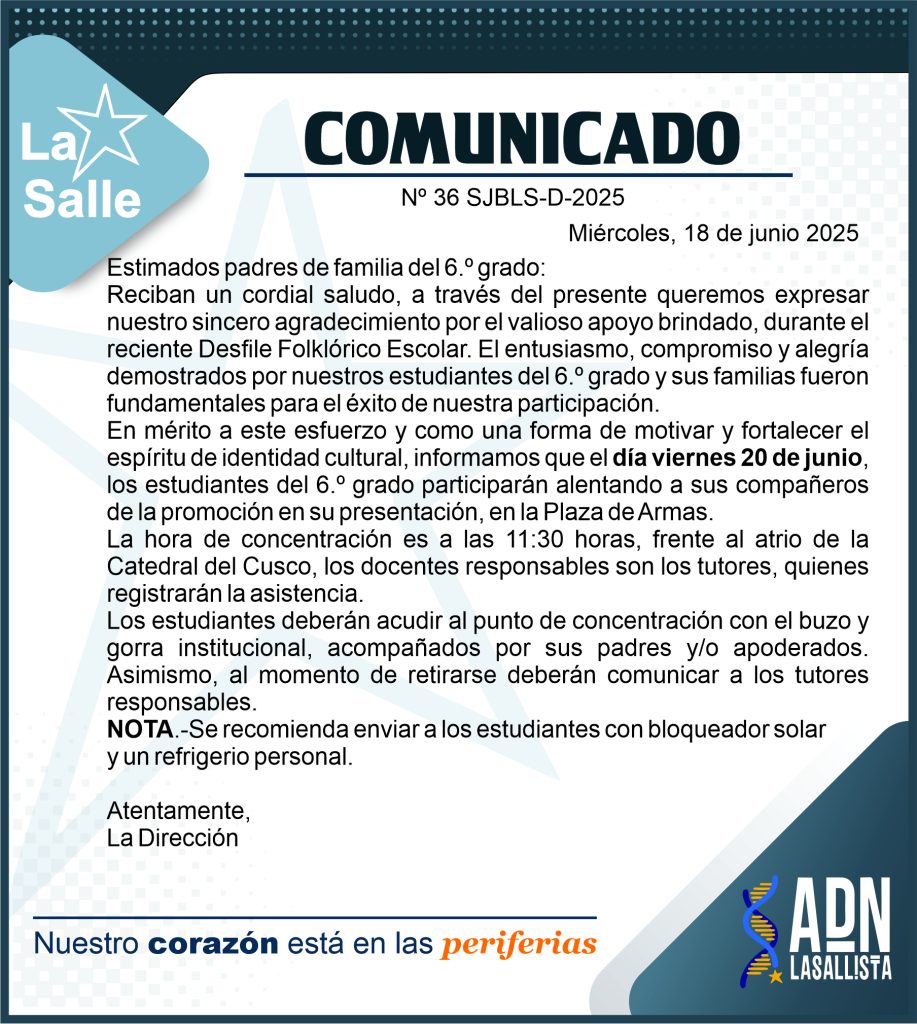 36 COMUNICADO