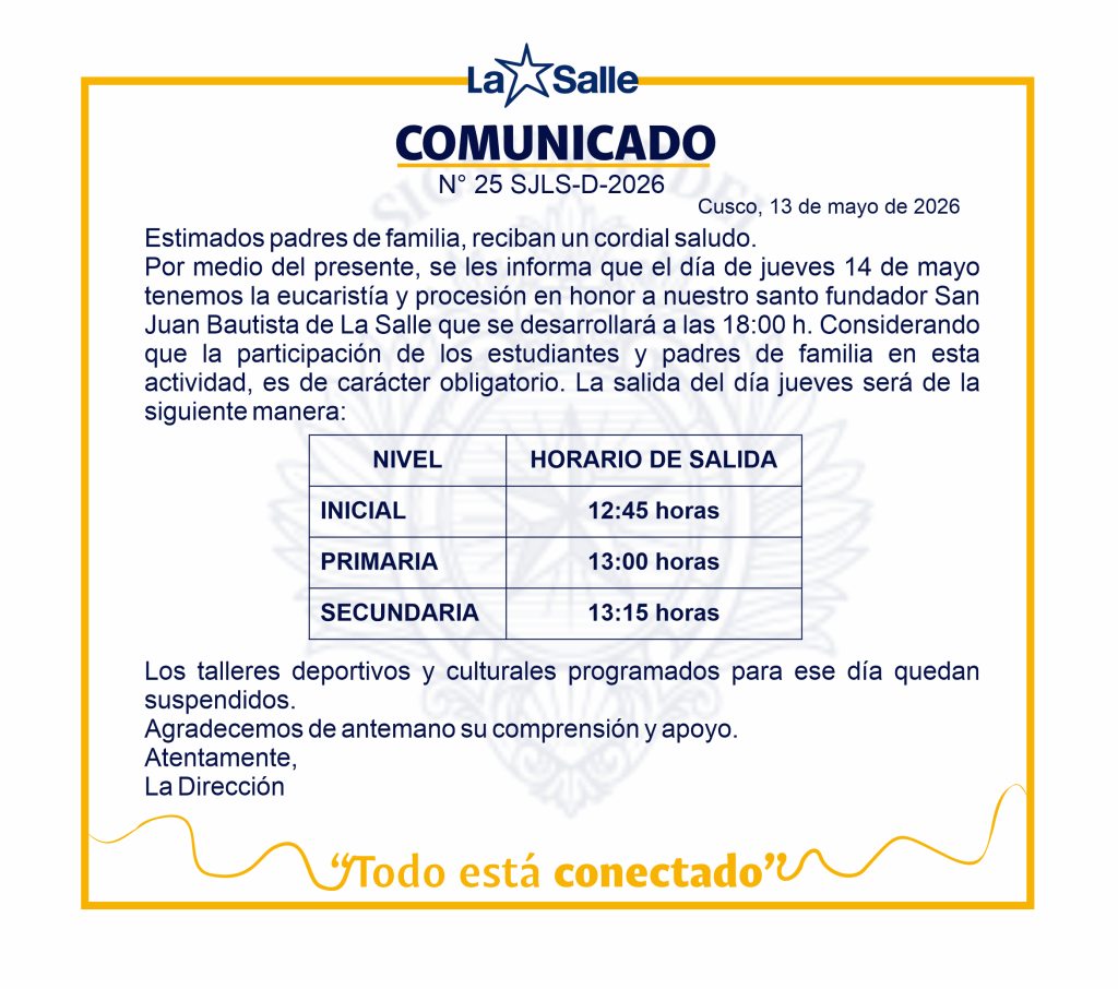 25 COMUNICADO