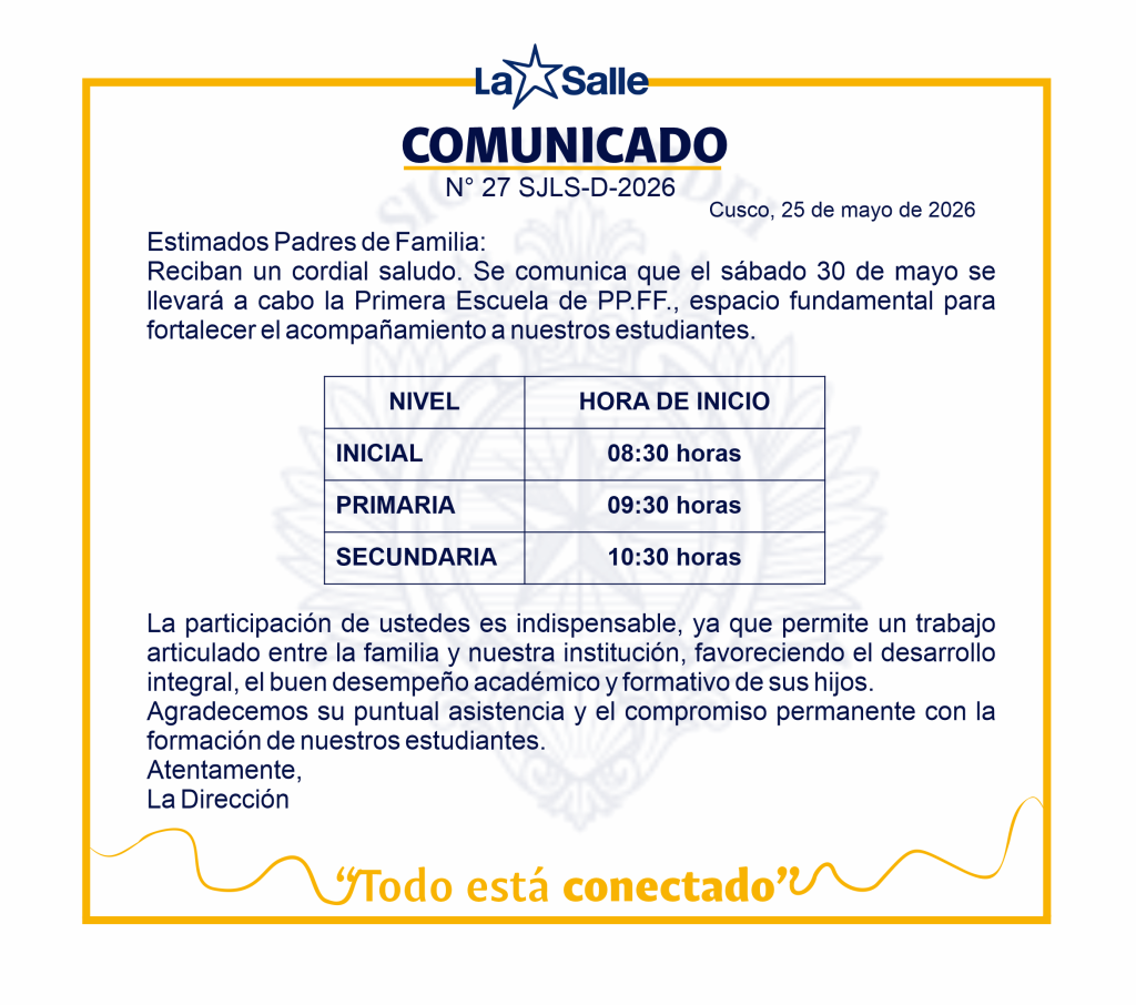 27 COMUNICADO