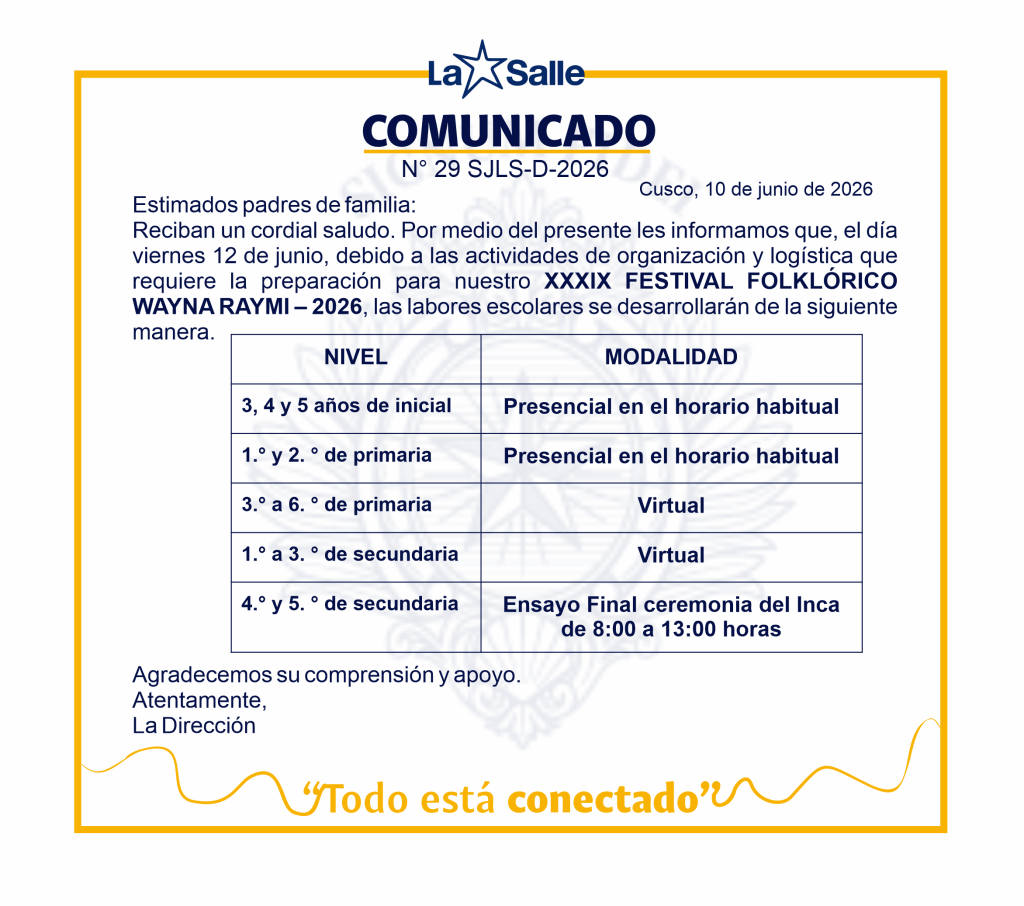 29 COMUNICADO