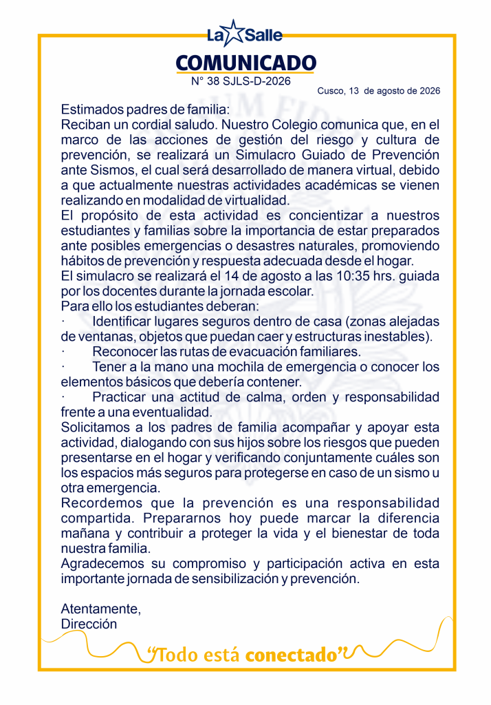 38 COMUNICADO